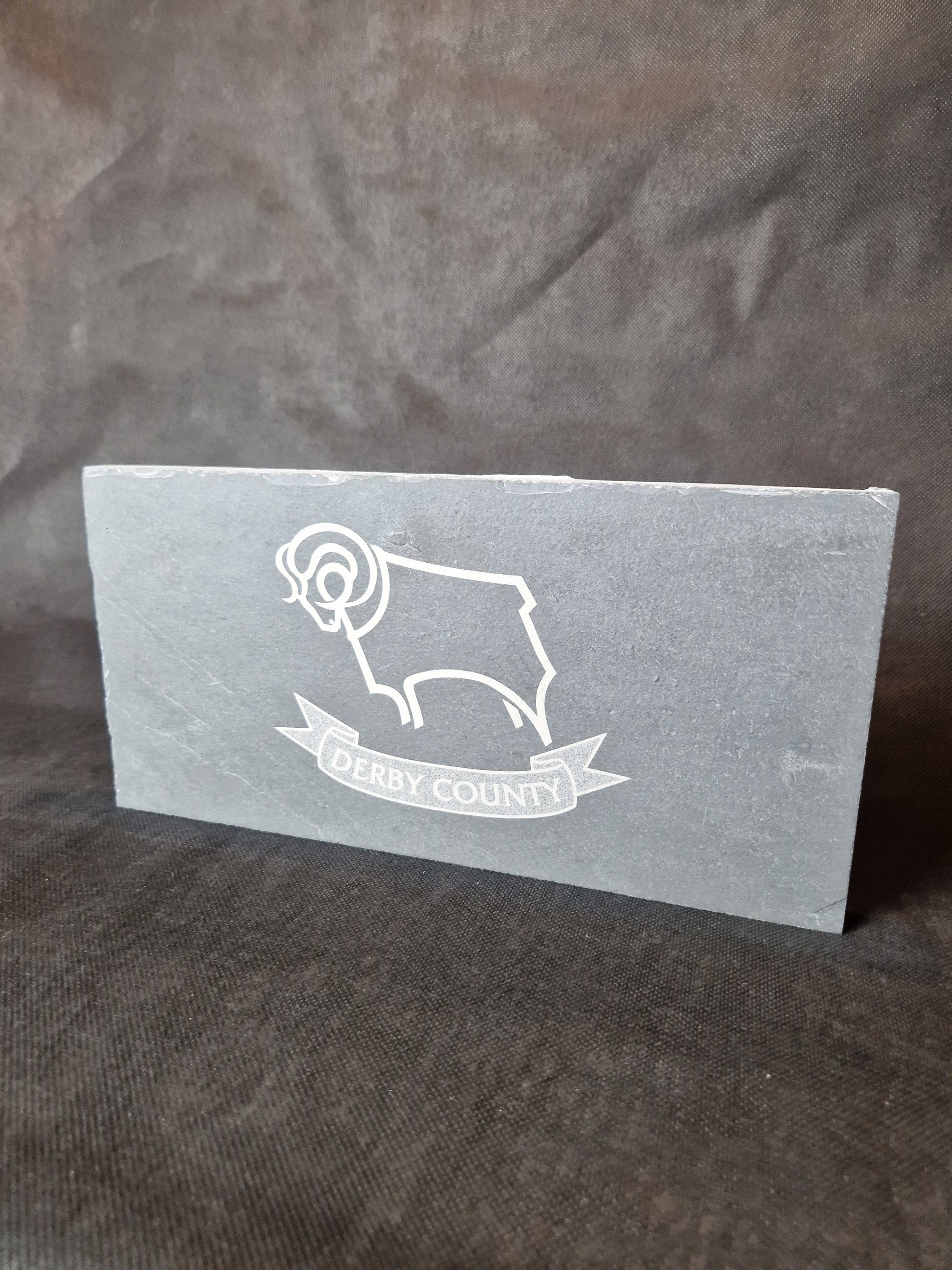 Medium engraved slate sign with personalized design and durable stone finish