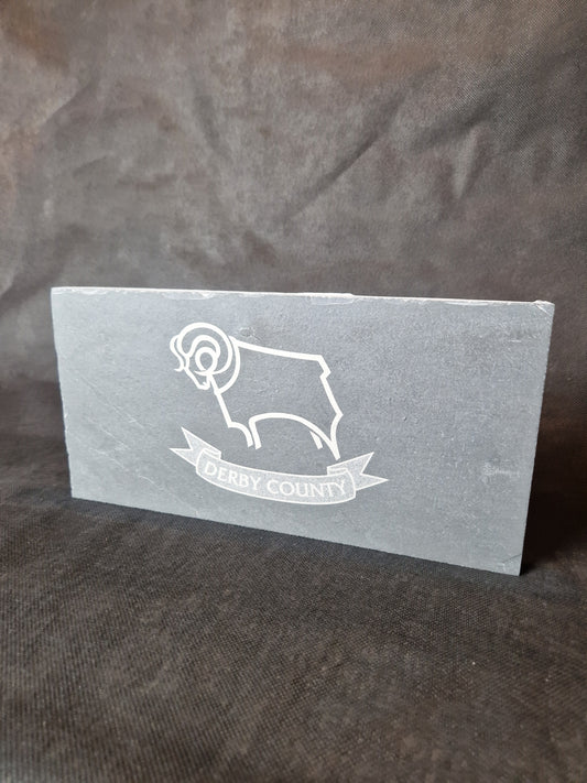 Medium engraved slate sign with personalized design and durable stone finish