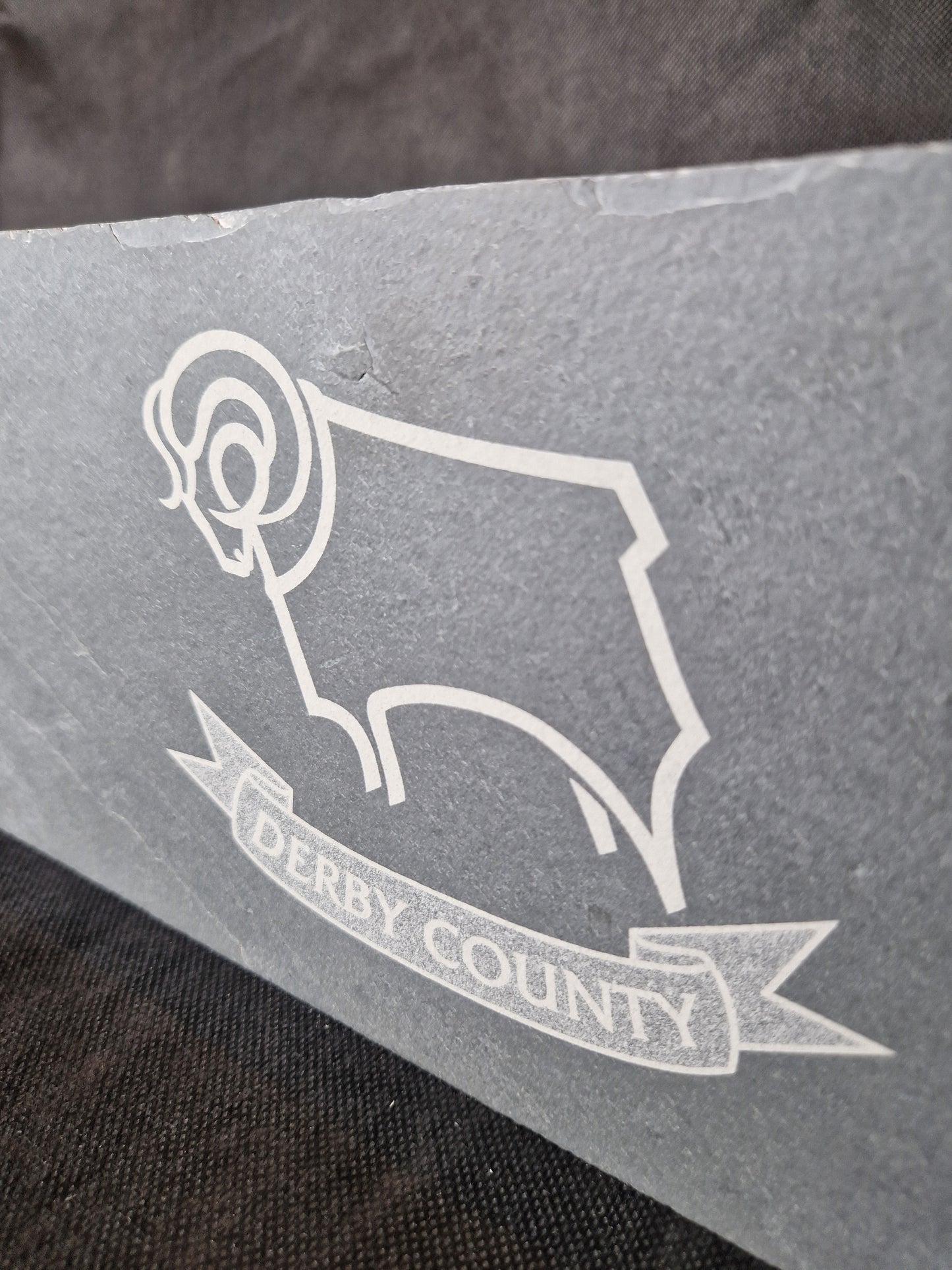 Medium engraved slate sign with personalized design and durable stone finish