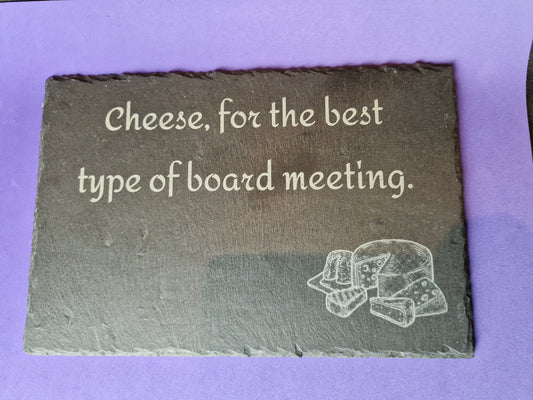 Black slate A4 Size custom laser  engraved cheeseboard personalization any design
