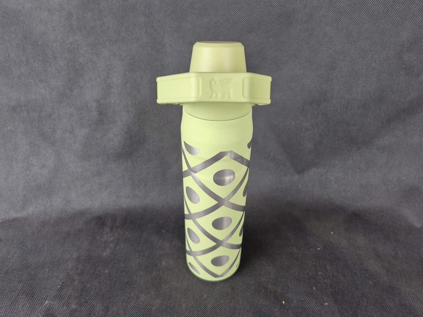Personalized Stanley Ice Flow bottle with custom laser engraving and insulated design