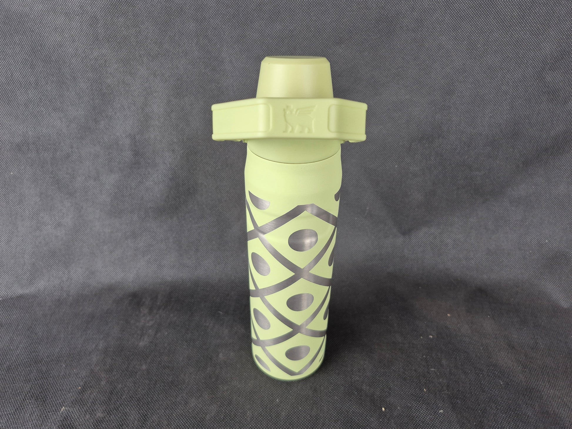 Personalized Stanley Ice Flow bottle with custom laser engraving and insulated design