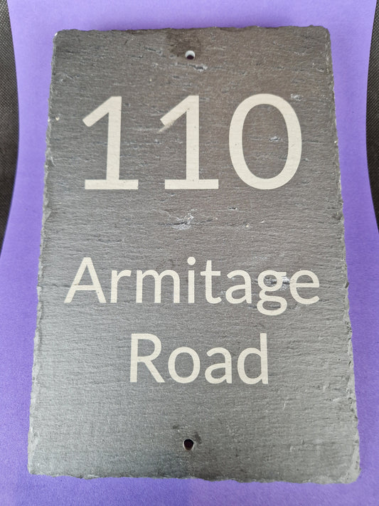 A4 Slate House Sign