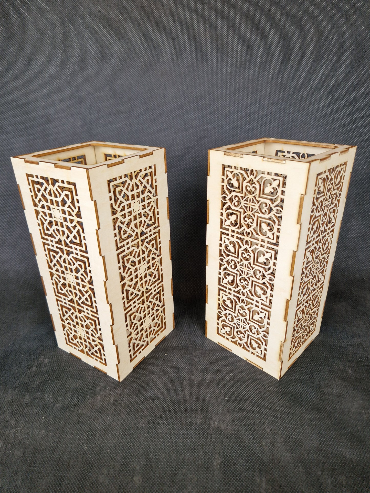 Laser Cut Wooden Lanterns