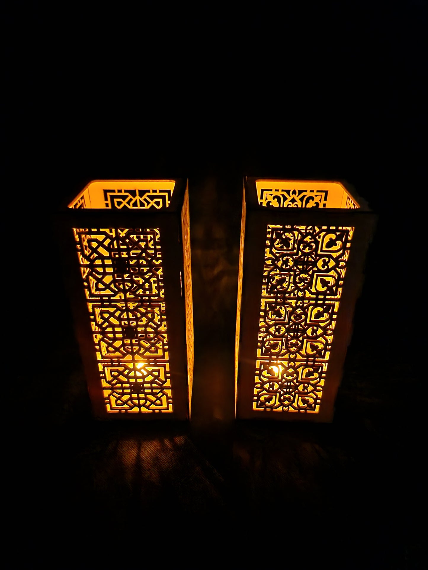 Laser Cut Wooden Lanterns