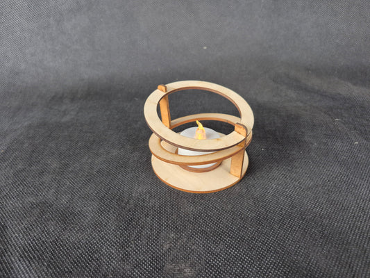 Ringed Geometric Tea Light Holder